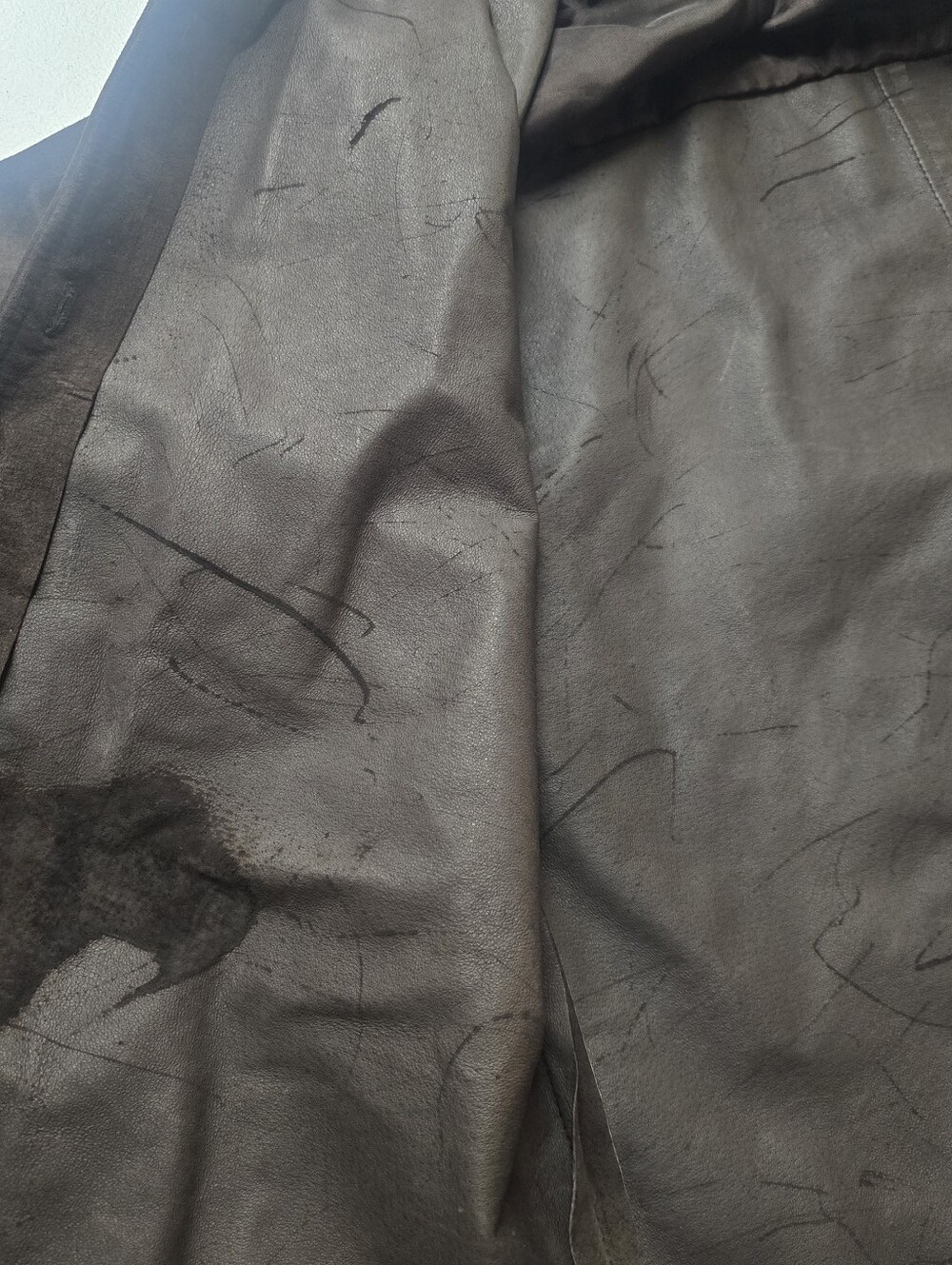 Ann Taylor Suede Leather Shirt Jacket Womens M Brown 100% Leather Minimalist - Picture 6 of 12